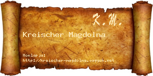Kreischer Magdolna névjegykártya
